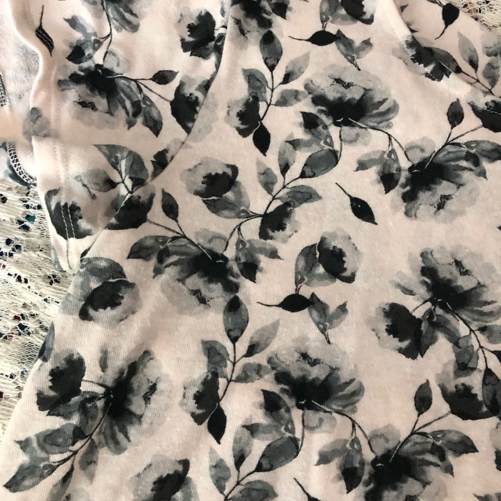 Black and cream colored shirt